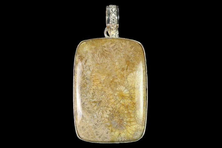 Million Year Old Fossil Coral Pendant - Indonesia #144181